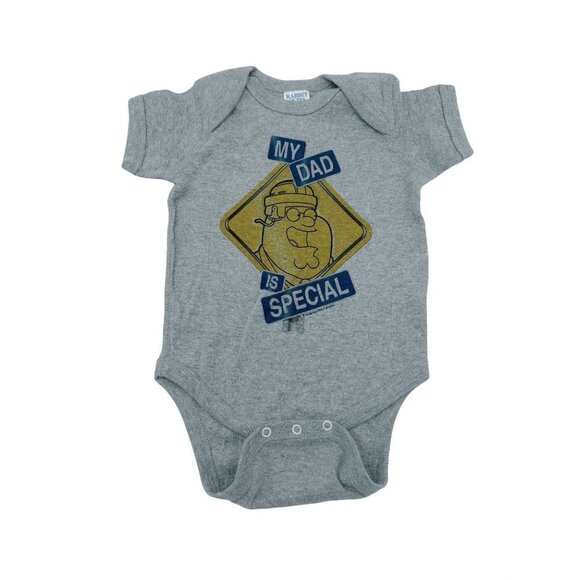 Rabbit Skins My Dad Is Special Baby One Piece Bodysuit Gray Size 12 Months - Picture 1 of 6